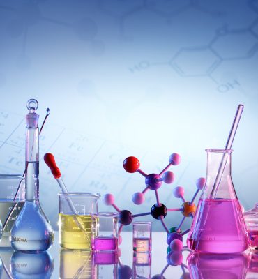 Scientific Glassware For Chemical Background